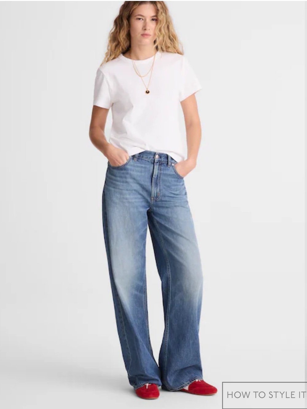Madewell size 30 women Low-Slung Baggy Jean in Airy denim